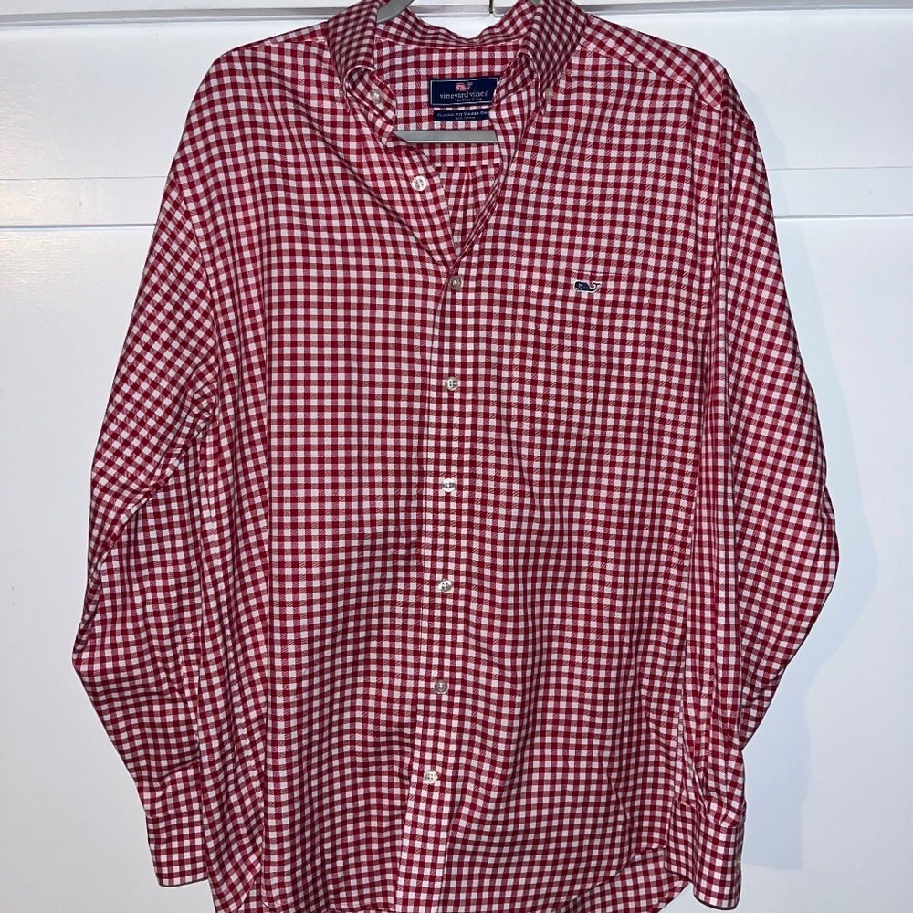 Vineyard Vines Red Checked Shirt